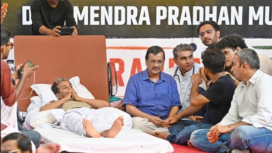 Replace Dharmendra Pradhan with Sonam Wangchuk: Kejriwal’s big pitch at Jantar Mantar